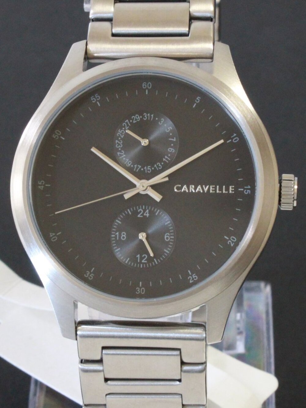 Caravelle Men's Min Max Casual Watch By Bulova Date Indicator 24-Hr Dial 41mm - Picture 6 of 12